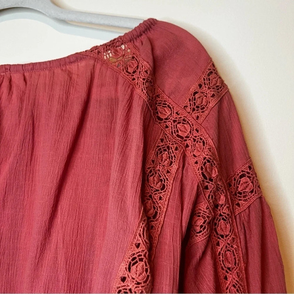 FREE PEOPLE Maria Maria Athena Embroidered Boho Blouse Top - Picture 14 of 14